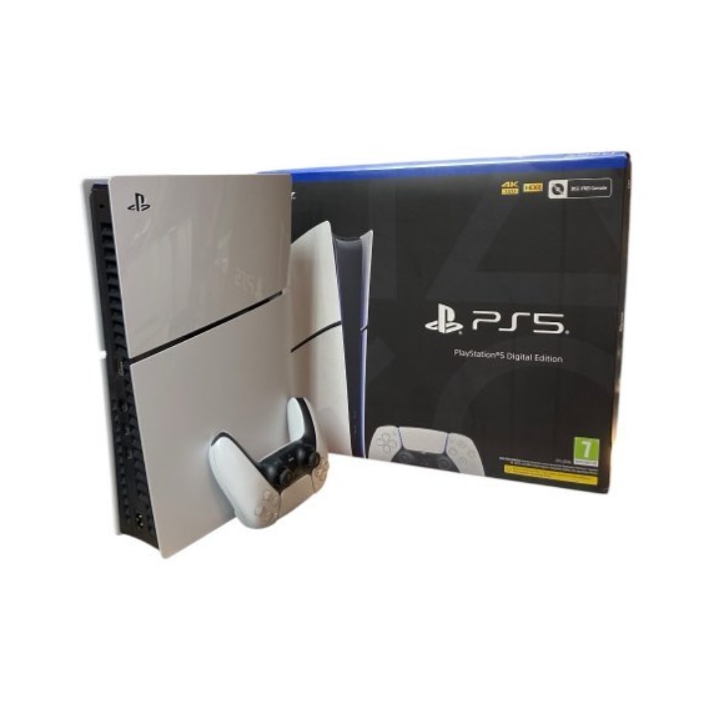 Pre-owned Playstation 5 Slim Digital Edition Console, 1TB, White, Boxed